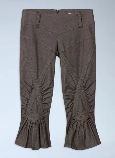 Miss Sixty X Knwls Cropped Flared Jeans In Gray