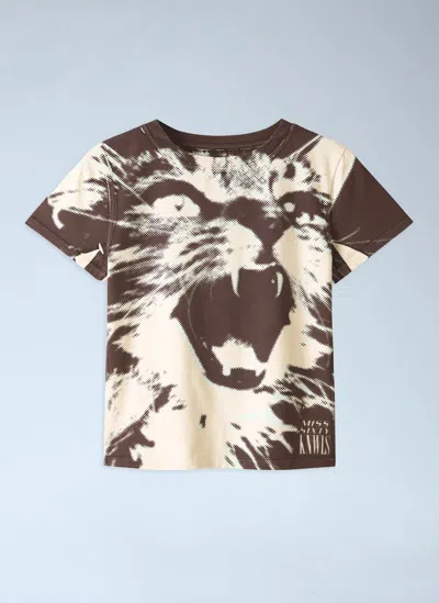 Miss Sixty X Knwls Printed T-shirt In Brown