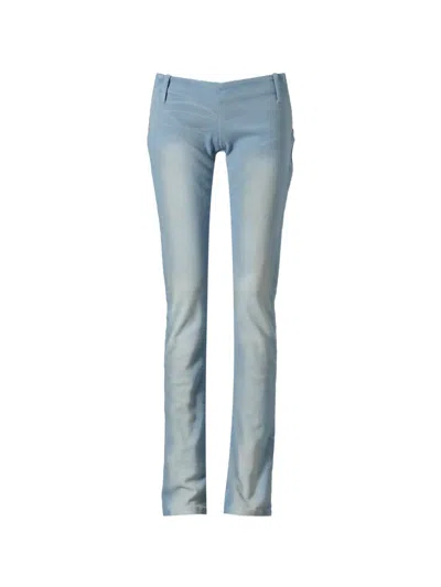 Miss Sixty X Mowalola Faded-effect Jeans In Blue