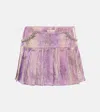 Miss Sohee Embellished Pleated Miniskirt In Pink