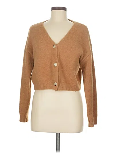 Pre-owned Miss Sparkling Cardigan Sweater In Tan