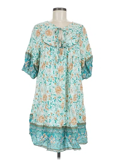 Pre-owned Miss Sparkling Casual Dress In Teal