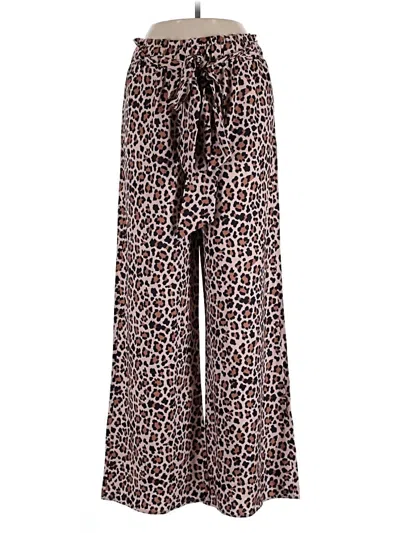 Miss Sparkling Casual Pants In Brown