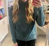 Miss Sparkling Fringe Sweater In Teal In Blue