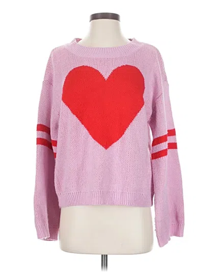 Pre-owned Miss Sparkling Pullover Sweater In Pink