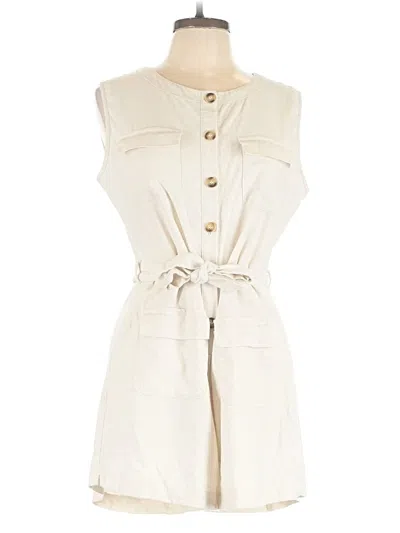 Pre-owned Miss Sparkling Romper In White