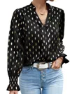 Miss Sparkling The Brenda Blouse In Black