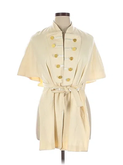 Pre-owned Miss Tina By Tina Knowles Trenchcoat In White