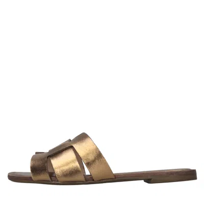 Miss Unique Sandals In Marrone Metallici E Grigi
