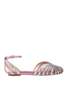 Miss Unique Woman Sandals Pink Size 8 Leather