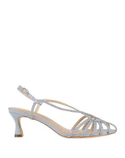 Miss Unique Woman Sandals Sky Blue Size 11 Leather