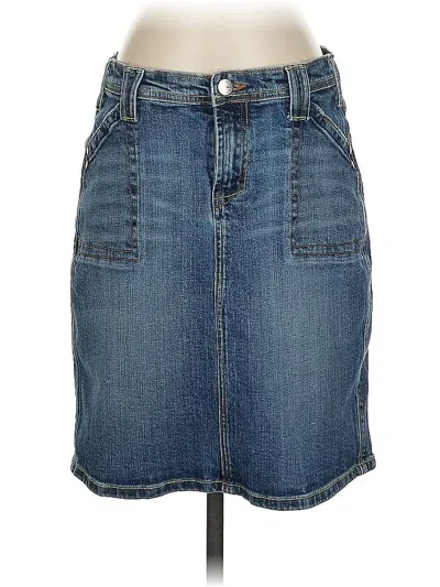Pre-owned Miss Vigoss Denim Skirt In Blue