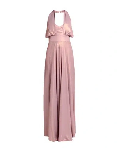 Miss You Woman Maxi Dress Pastel Pink Size 4 Polyester
