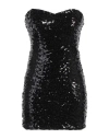 Miss You Woman Mini Dress Black Size 10 Polyester In Black