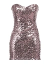 Miss You Woman Mini Dress Rose Gold Size 8 Polyester