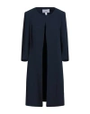 Missetern Woman Overcoat & Trench Coat Midnight Blue Size 10 Pes - Polyethersulfone, Viscose, Cotton In Blue