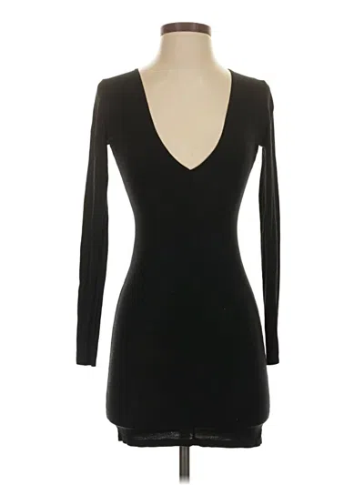 Pre-owned Missguided 3/4 Sleeve T-shirt In Black