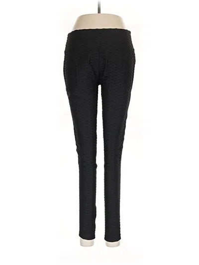 Pre-owned Missguided Active Pants In Black