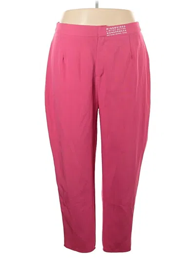 Pre-owned Missguided Active Pants In Pink