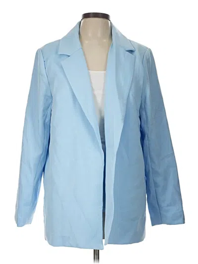 Pre-owned Missguided Blazer Jacket In Blue