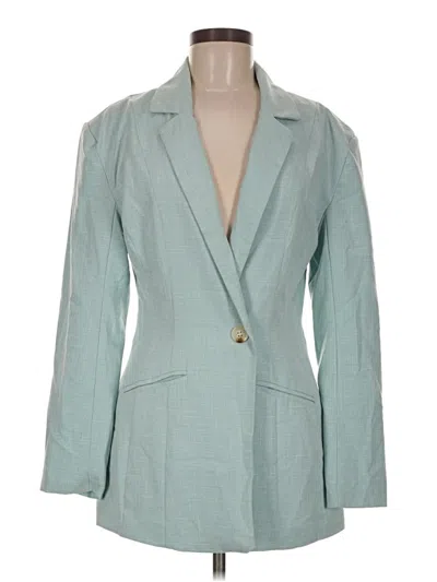 Pre-owned Missguided Blazer Jacket In Teal