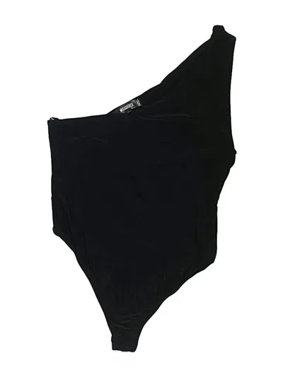 Pre-owned Missguided Bodysuit In Black