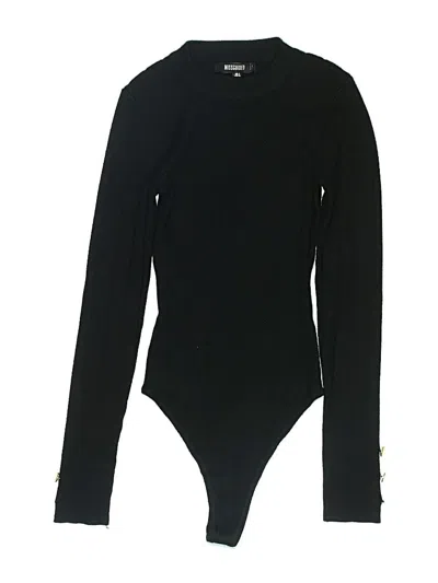Pre-owned Missguided Bodysuit In Black