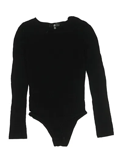 Pre-owned Missguided Bodysuit In Black