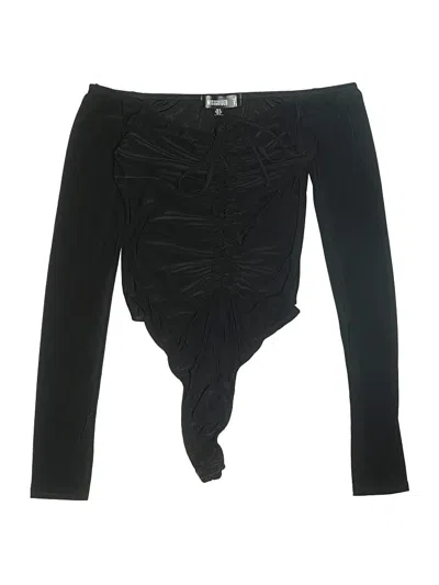 Pre-owned Missguided Bodysuit In Black