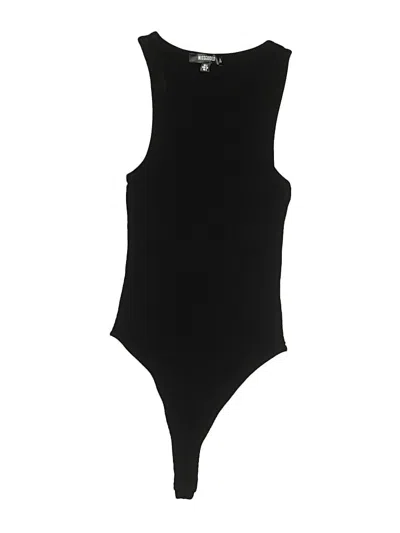 Pre-owned Missguided Bodysuit In Black