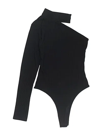 Pre-owned Missguided Bodysuit In Black