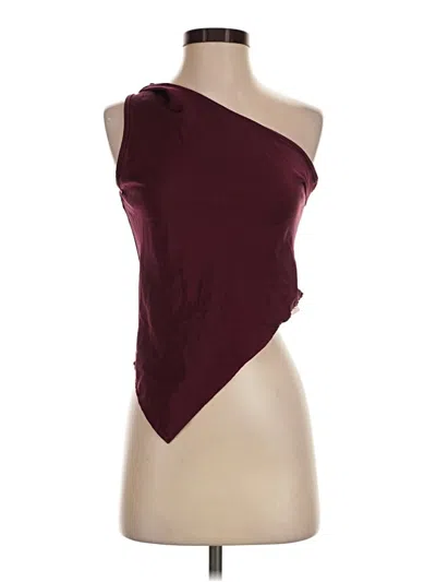 Pre-owned Missguided Bodysuit In Burgundy