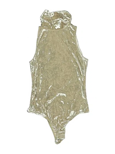 Pre-owned Missguided Bodysuit In Gold