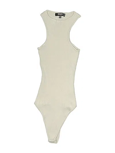 Pre-owned Missguided Bodysuit In Gray