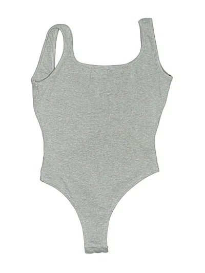 Pre-owned Missguided Bodysuit In Gray