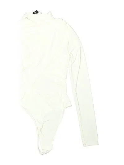 Pre-owned Missguided Bodysuit In Ivory