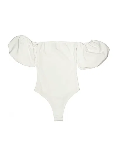 Pre-owned Missguided Bodysuit In White