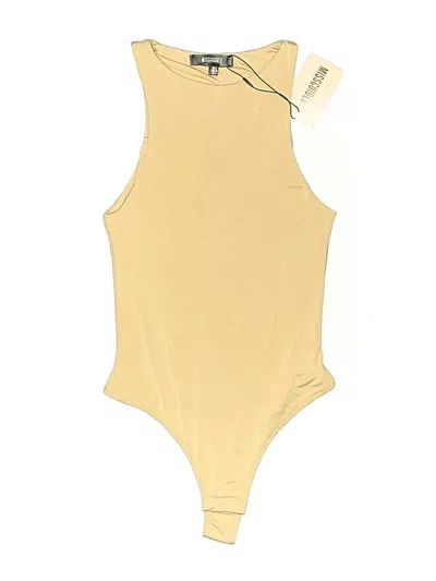 Missguided Bodysuit In Yellow