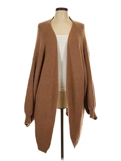 Pre-owned Missguided Cardigan Sweater In Brown