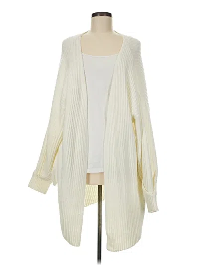 Pre-owned Missguided Cardigan Sweater In Ivory