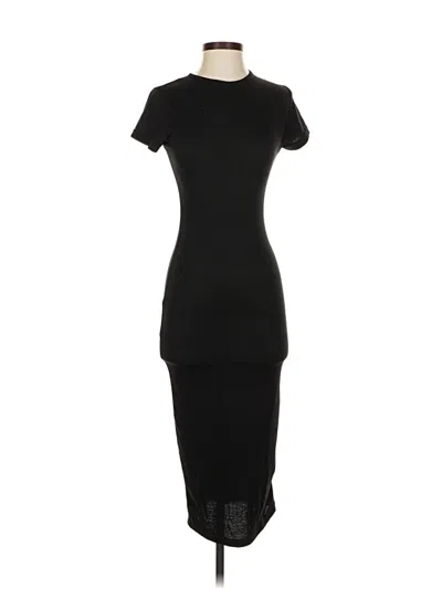 Pre-owned Missguided Casual Dress In Black