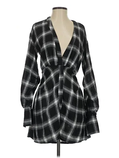 Pre-owned Missguided Casual Dress In Black