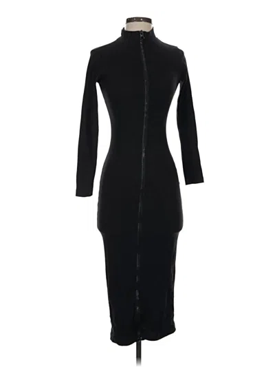 Pre-owned Missguided Casual Dress In Black