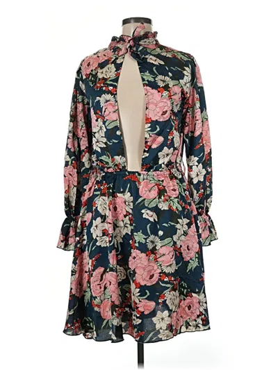 Pre-owned Missguided Casual Dress In Blue