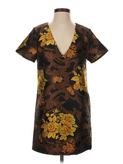 Pre-owned Missguided Casual Dress In Brown