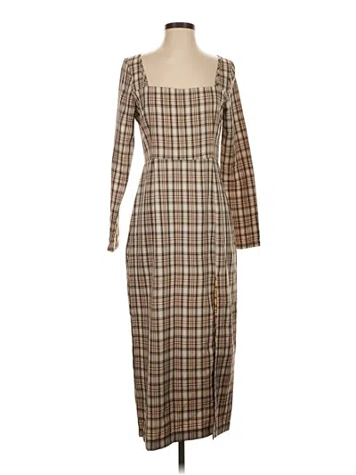 Pre-owned Missguided Casual Dress In Brown