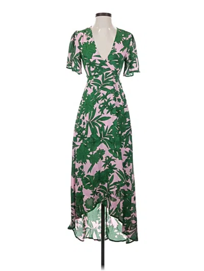 Pre-owned Missguided Casual Dress In Green