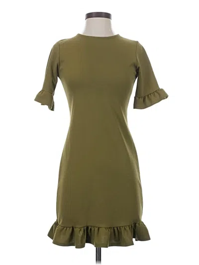 Pre-owned Missguided Casual Dress In Green