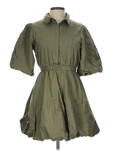 Pre-owned Missguided Casual Dress In Green