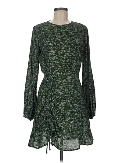 Pre-owned Missguided Casual Dress In Green